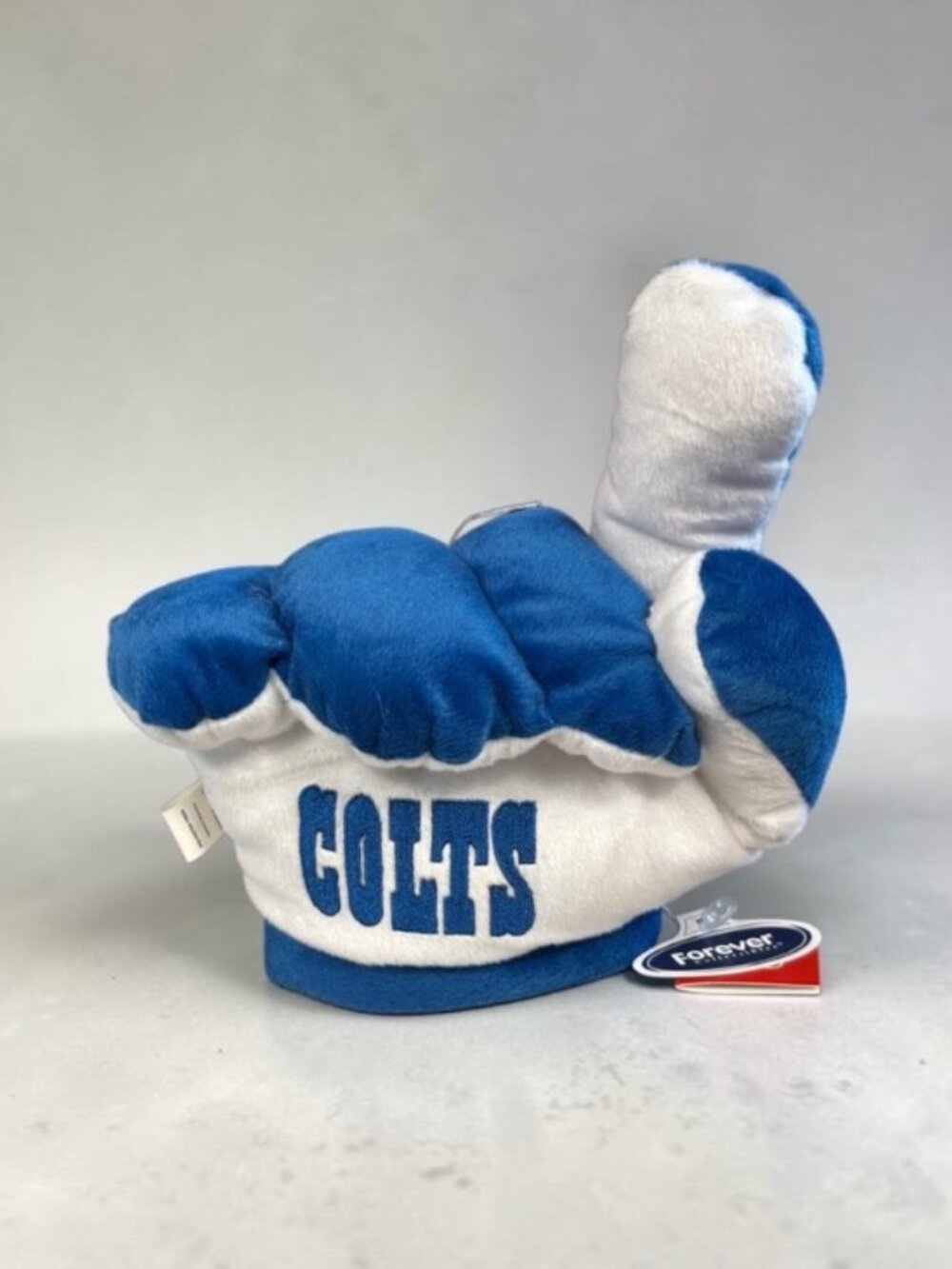 Indianapolis Colts Plush Foam Finger Mitt NWT NFL Forever Collectibles Fan Gear